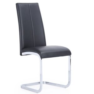 Silla Comedor Smile Símil Piel Negro