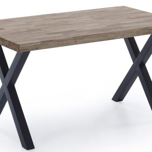 Mesa Comedor Fija X-loft 140 X 80 Cm  Roble American / Negro