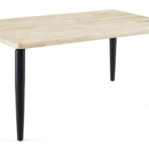 Mesa Comedor Fija Moon 160 X 100 Cm Nordish / Negro
