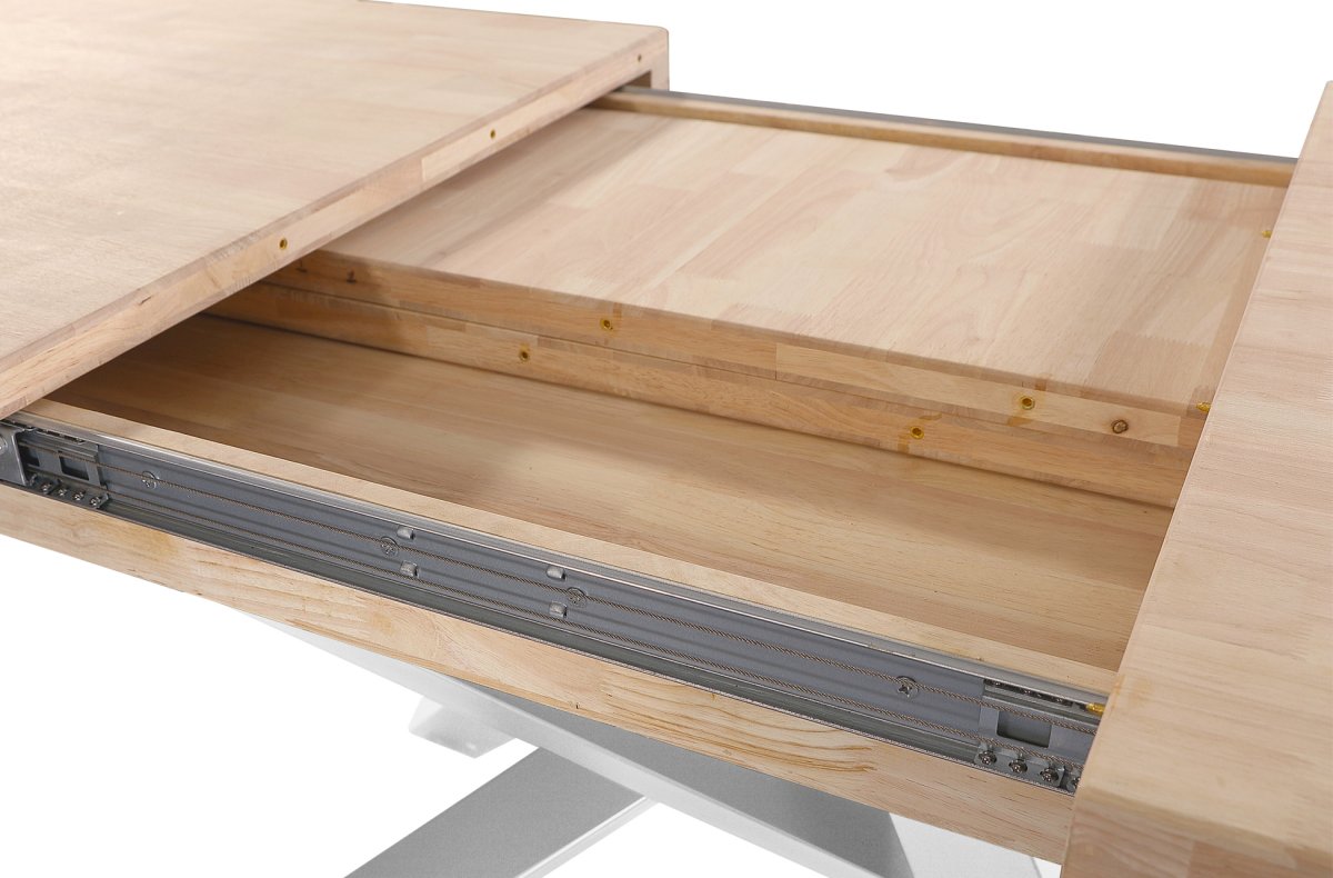 Mesa Comedor Extensible Xena 160 – 200 – 240 X 90 Cm Roble Nordish / Blanco. - Imagen 8