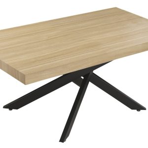MESA COMEDOR EXTENSIBLE LEONARDO 160 – 240 X 90 CM OAK / NEGRO