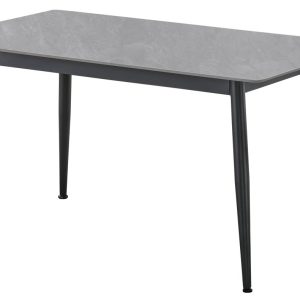 MESA COMEDOR FIJA BERNA 140 x 80 CM CERAMIC GREES GRIS