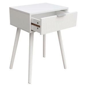 Mesilla De Noche 40 X 30 Cm Freya Blanco