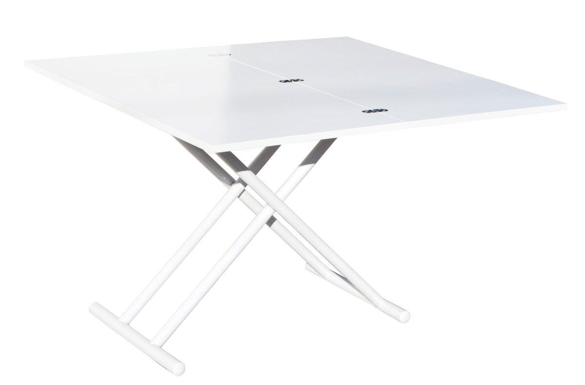 Mesa Centro Elevable Y Extensible Up – Down Blanco 100 X 50 Cm - Imagen 4