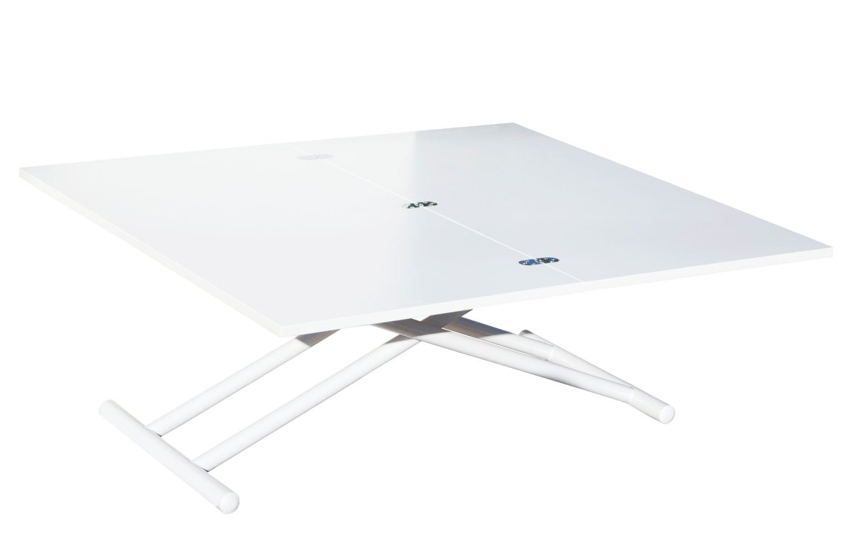 Mesa Centro Elevable Y Extensible Up – Down Blanco 100 X 50 Cm - Imagen 5