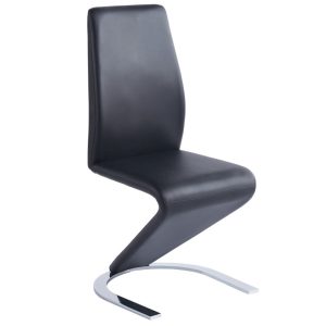 Silla Comedor Qatar Símil Piel Negro