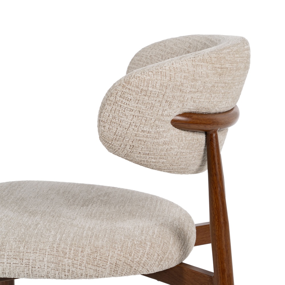 Silla Beige Tejido-metal 53 X 51 X 76.50 Cm - Imagen 7