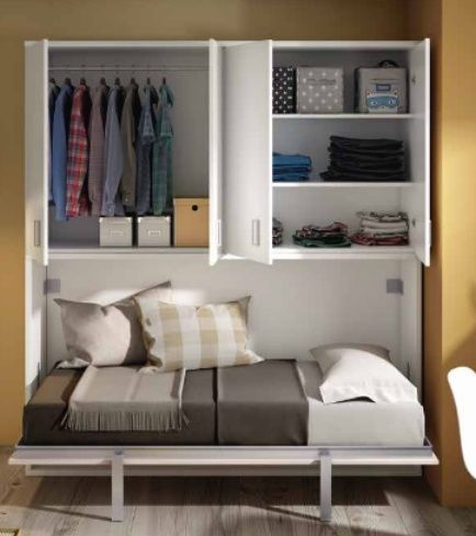 Cama Abatible Horizontal con Altillo - Imagen 3