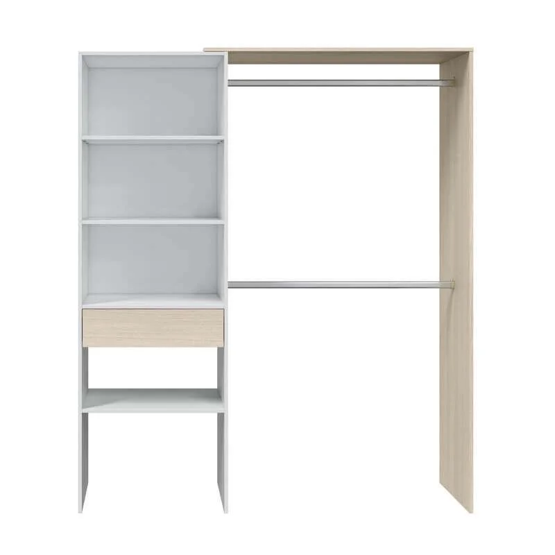 HERA Armario-Vestidor con estantería 60cm + 2 barras - Imagen 5
