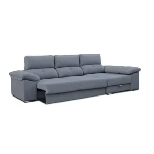 Sofá Chaise longue Golf, Respaldos reclinables, Arcón, varios colores, 300cm Ancho