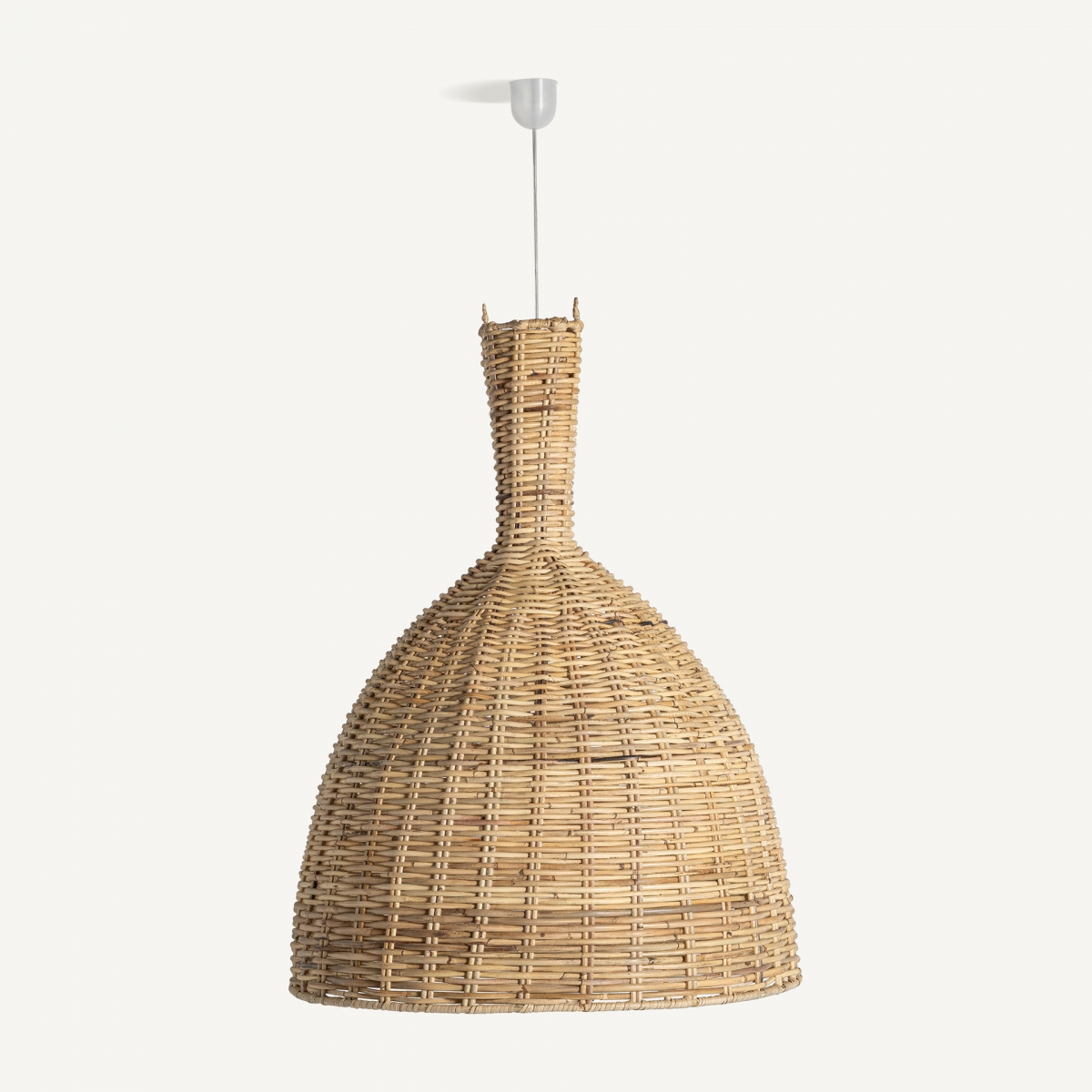 Lámpara colgante de ratán boho