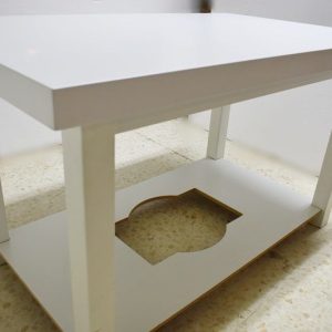 Conjunto Mesa Camilla Rectangular Doble Tapa Sevilla
