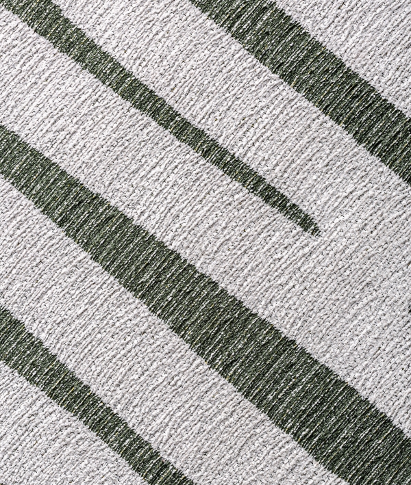 Alfombra verde con patrón ondulado – estilo fresco y actual - Imagen 4