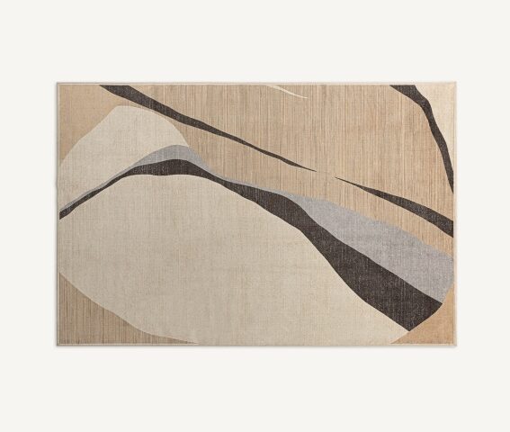 Alfombra Dione: Sofisticación contemporánea en viscosa multicolor - Imagen 2