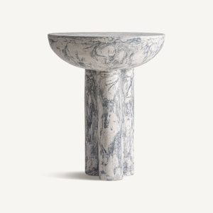 Mesa auxiliar Holtum terrazo gris