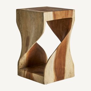 Mesita taburete Maun de madera de acacia