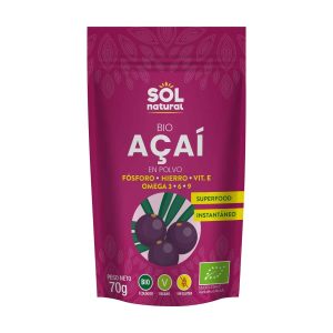 Açai en polvo bio 70g Sol Natural
