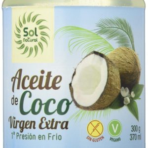 Aceite de Coco virgen extra bio, 370ml, Sol Natural