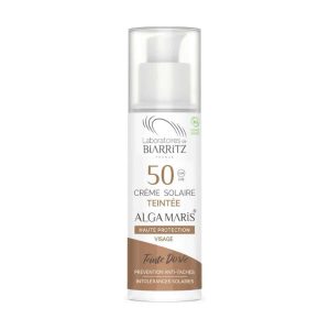 Crema facial color dorado SPF50 50ml Biarritz