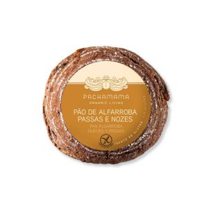 Pan de Algarroba con nueces y pasas sin gluten pachamama