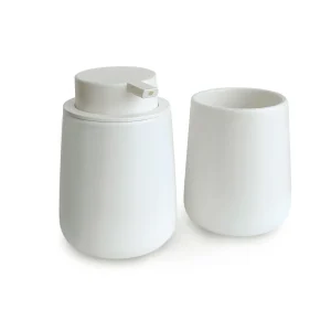 Set Dispenser y Vaso SHIRO