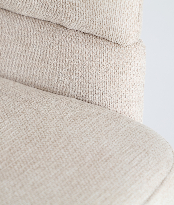 Silla Laven en crema y hierro marrón - Imagen 7